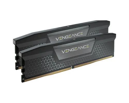 Модуль памяти для компьютера DDR5 64GB (2x32GB) 6400 MHz Vengeance Black Corsair (CMK64GX5M2B6400C32)