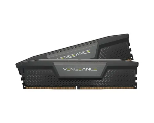 Модуль памяти для компьютера DDR5 64GB (2x32GB) 6400 MHz Vengeance Black Corsair (CMK64GX5M2B6400C32)