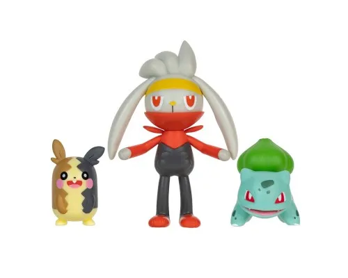 Фігурка Pokemon набір W18 - Морпеко, Бульбазавр, Рабут (PKW3055)