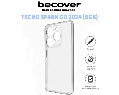 Чехол для мобильного телефона BeCover Tecno Spark Go 2024 (BG6) Transparancy (710906)