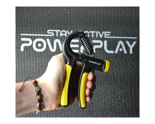 Еспандер PowerPlay кистьовий 10-40 кг Strength Grip Чорно-жовтий (PP_4323_Bl/Yellow)