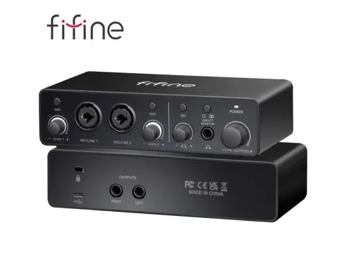 Аудіоінтерфейс Fifine Ampli 3