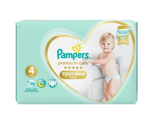 Подгузники Pampers Premium Care Pants Maxi Размер 4 (9-15 кг) 38 шт (8001090759832)