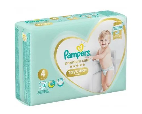 Подгузники Pampers Premium Care Pants Maxi Размер 4 (9-15 кг) 38 шт (8001090759832)