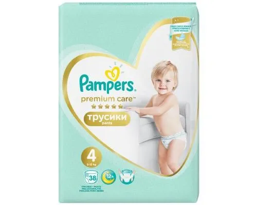 Подгузники Pampers Premium Care Pants Maxi Размер 4 (9-15 кг) 38 шт (8001090759832)