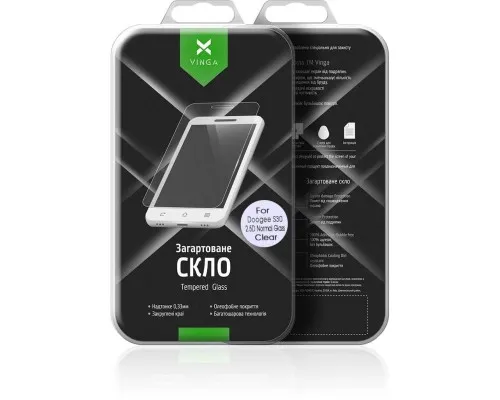 Скло захисне Vinga для Doogee S30 (VTPGS-DS30)