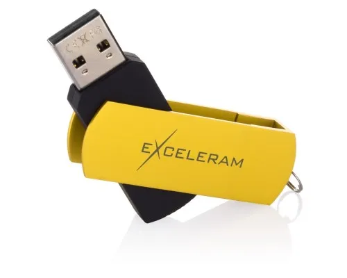 USB флеш накопичувач eXceleram 32GB P2 Series Yellow2/Black USB 2.0 (EXP2U2Y2B32)