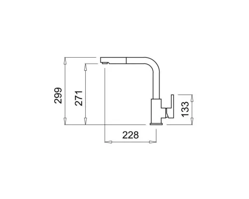 Змішувач Elleci C02 BIANCO TITANO 68