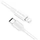 Дата кабель USB Type-C to Lightning 1.0m 3A white ColorWay (CW-CBPDCL032-WH)