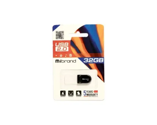 USB флеш накопитель Mibrand 32GB Scorpio Black USB 2.0 (MI2.0/SC32M3B)