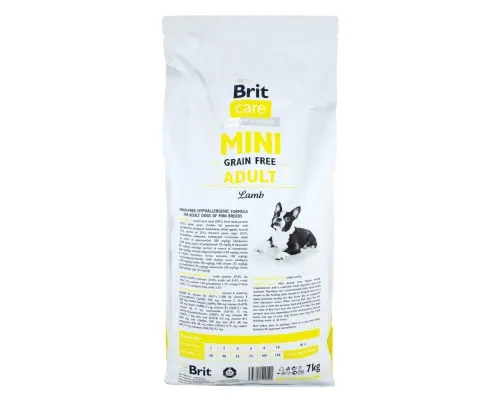 Сухий корм для собак Brit Care GF Mini Adult Lamb 7 кг (8595602520121)