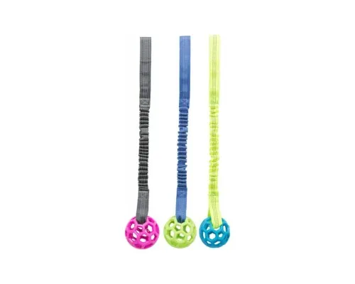 Іграшка для собак Trixie Bungee Tugger з мячем 7/48 см (4011905328690)