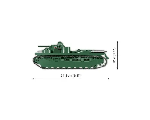 Конструктор Cobi Первая Мировая Война Танк Виккерс A1E1 Независимый, 886 деталей (COBI-2990)