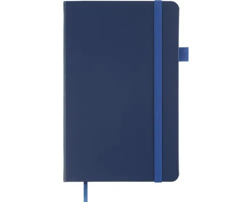 Книга записна Buromax Etalon 125x195 мм 96 листів без лінівки обкладинка зі штучної шкіри Синя (BM.291060-02)