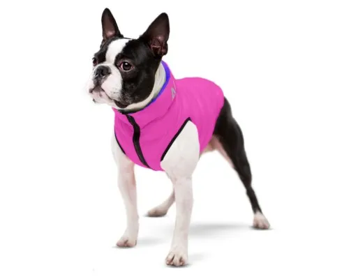 Курточка для тварин Airy Vest двостороння М 45 фіолетово-рожева (1578)