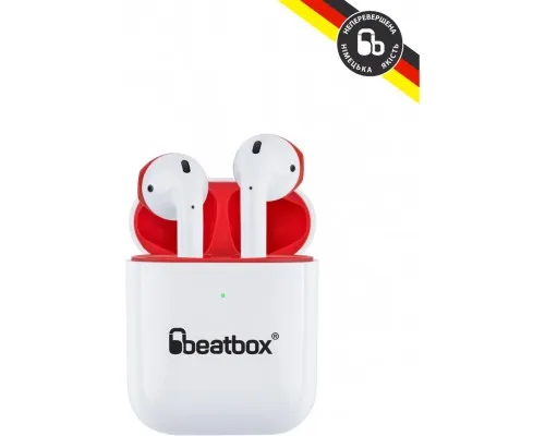 Наушники BeatBox PODS AIR 2 Wireless Charging White-Red (bbpair2wcwr)