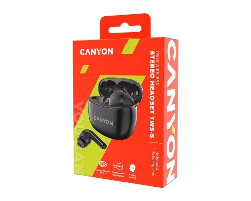 Наушники Canyon TWS-5 Black (CNS-TWS5B)