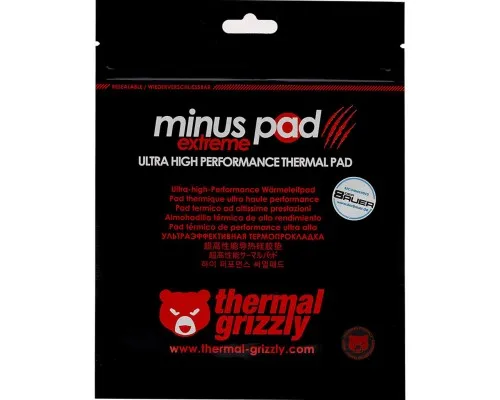 Термопрокладка Thermal Grizzly Grizzly Minus Pad Extreme 120x20x2.0 mm (TG-MPE-120-20-20-R)