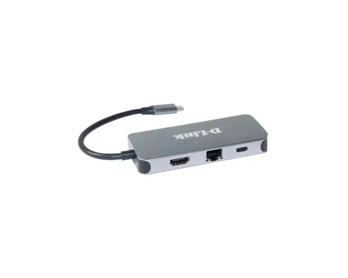 Концентратор D-Link 3xUSB3.0, 1xUSB-C/PD, 1xHDMI 1.4b, 1xGE, USB-C (DUB-2335)