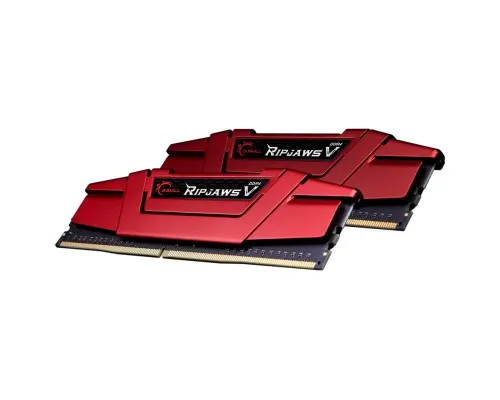 Модуль памяті для компютера DDR4 16GB (2x8GB) 2666 MHz Ripjaws V Red G.Skill (F4-2666C19D-16GVR)