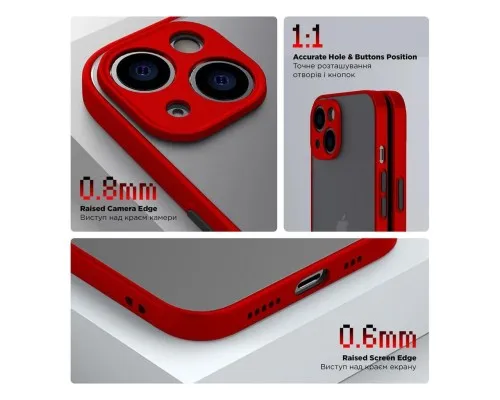 Чохол до мобільного телефона Armorstandart Frosted Matte OPPO A78 4G Red (ARM72409)