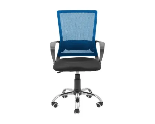 Офісне крісло Richman Робін Хром Піастра Сітка чорна + синя (ADD0003027)