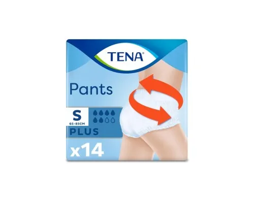 Подгузники для взрослых Tena Pants Plus S 14 (7322541773346)