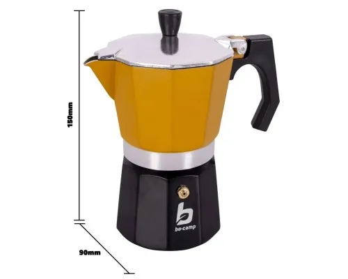 Гейзерная кофеварка Bo-Camp Hudson 3-cups Yellow/Black (2200518)