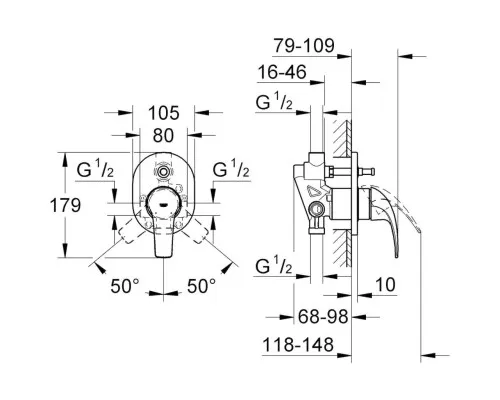 Змішувач Grohe BauCurve (29043000)