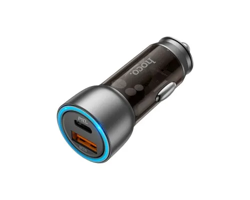 Зарядний пристрій HOCO N28 USB-A/Type-C Brown (6931474782762)