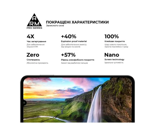 Стекло защитное Armorstandart Pro Samsung M15 5G (M156) Black (ARM74368)