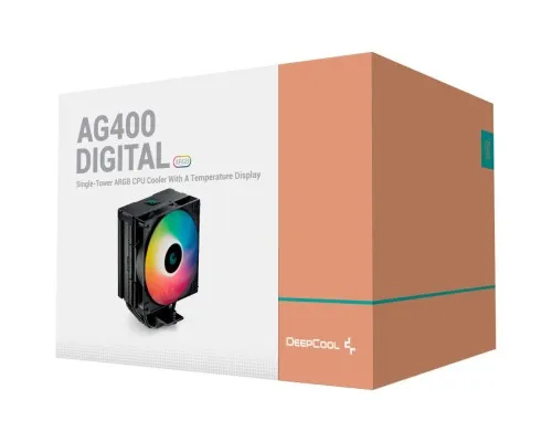 Кулер для процессора Deepcool AG400 DIGITAL BK ARGB