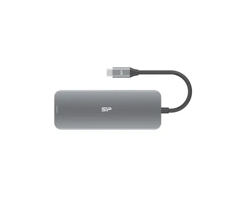 Концентратор Silicon Power USB-C 8-in-1 SR30 Silver Aluminum (SPU3C08DOCSR300G)