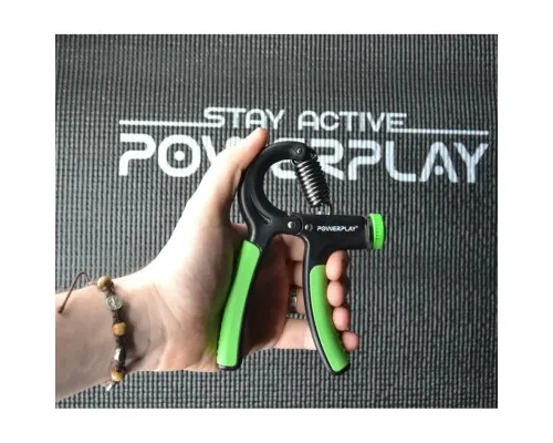 Еспандер PowerPlay кистьовий 10-40 кг Strength Grip Чорно-зелений (PP_4323_Bl/Green)