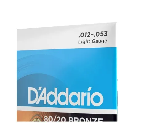 Струни для гітари D'Addario 80/20 Bronze Regular Light (12-53) (EJ11)