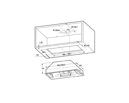 Вытяжка кухонная Elica CT17 C BL/A/52