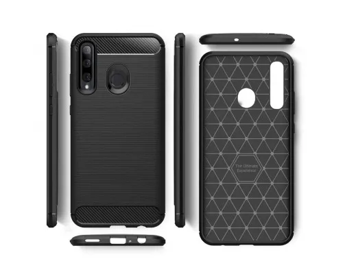Чехол для мобильного телефона Laudtec для Huawei P Smart 2019 Carbon Fiber (Black) (LT-PST19)
