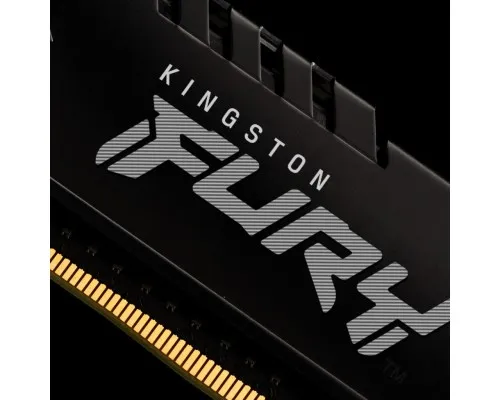 Модуль памяті для компютера DDR4 16GB (2x8GB) 2666 MHz Fury Beast Black Kingston Fury (ex.HyperX) (KF426C16BBK2/16)