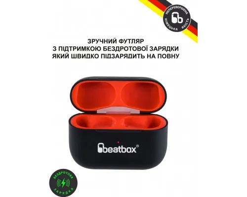 Наушники BeatBox PODS PRO 1 Wireless Charging Black-Red (bbppro1wcbr)