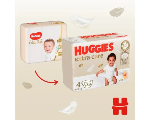 Підгузки Huggies Extra Care Size 4 (8-16 кг) 33 шт (5029053583143)
