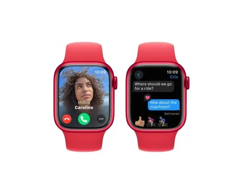 Смарт-часы Apple Watch Series 9 GPS 45mm (PRODUCT)RED Aluminium Case with (PRODUCT)RED Sport Band - S/M (MRXJ3QP/A)