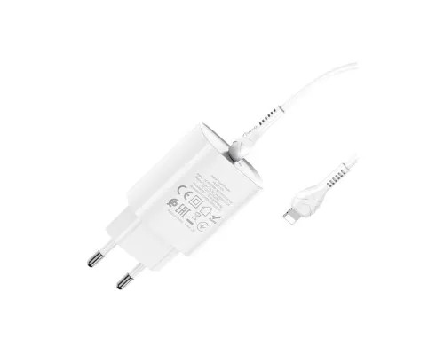 Зарядное устройство HOCO N14 Smart Charging White (6931474745033)