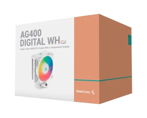 Кулер до процесора Deepcool AG400 DIGITAL WH ARGB