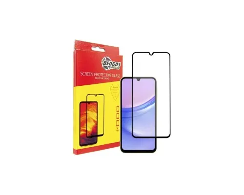 Чохол до мобільного телефона Dengos Kit for Samsung Galaxy A15 case + glass (Black) (DG-KM-69)
