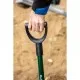 Лопата Verto совкова, руків'я металеве D-подібне, 125см, 2.3кг (15G012-1)