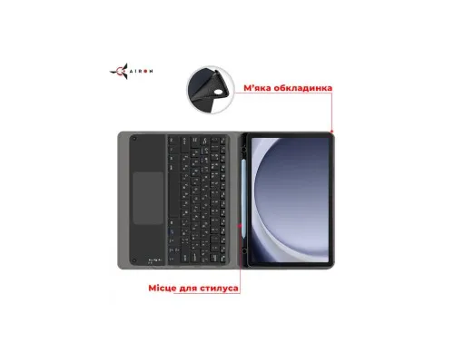 Чохол до планшета AirOn Premium Samsung Galaxy Tab A9 Plus 11'' 2023 + Bluetooth Keyboard (4822352781115)