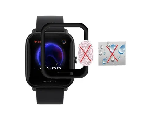 Пленка защитная BeCover Amazfit Bip U Pro Black (706054)