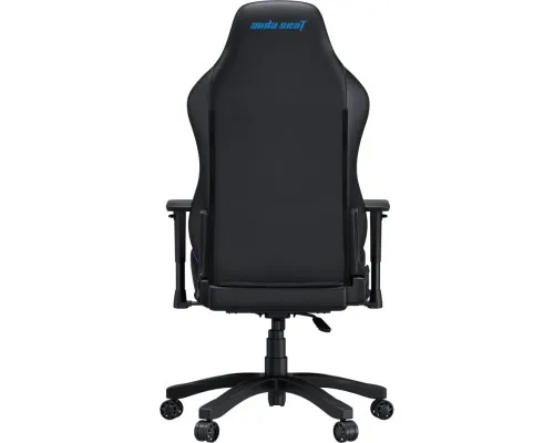 Кресло игровое Anda Seat Luna Color PVC Size L Black/Blue (AD18-48-BS-PV)