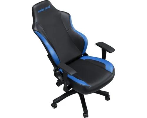 Кресло игровое Anda Seat Luna Color PVC Size L Black/Blue (AD18-48-BS-PV)