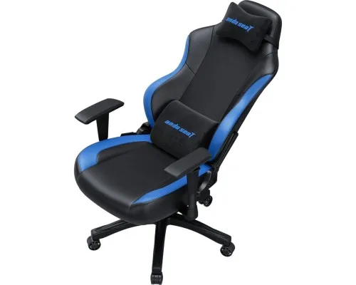 Кресло игровое Anda Seat Luna Color PVC Size L Black/Blue (AD18-48-BS-PV)